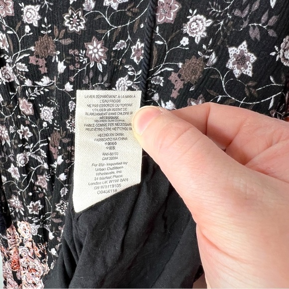 Free People Boho Lucky Loosie Swing Tunic Top Size Extra Small Mini Dress - Picture 8 of 15